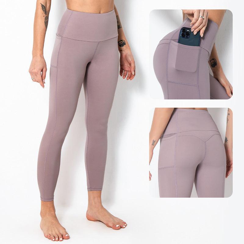 Nude Slim Base Stretching Peach Buttocks Fitness Sports Pants Nude Slim Base Stretching Peach Buttocks Fitness Sports Pants Fashion-booth