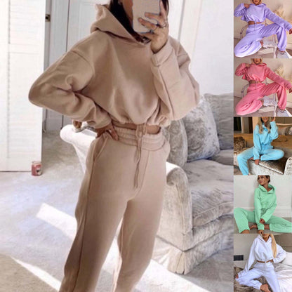 Jogging Suits For Women 2 Piece Sweatsuits Sexy Long Sleeve Hoodie Cas Women 2 Piece Sweatsuits Fashion-booth