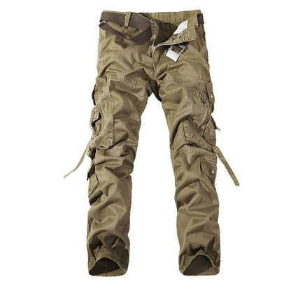 Men's Multi-pocket Cargo Pants Washed Hot Sale Cargo Pants - Fashion-booth