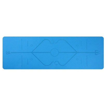 Non Slip TPE Yoga Mat Position Line Beginner - Fashion-booth