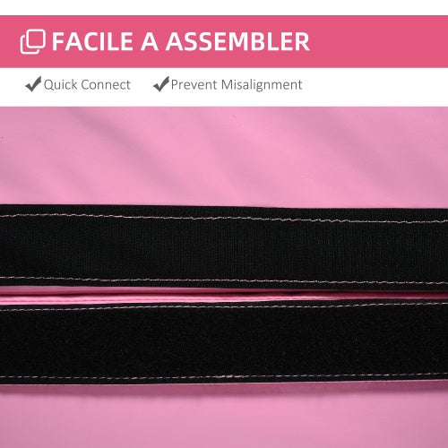 Soozier Pole Dance Mat, 2T X 5W Folding Pole Dance Mat For Home, Lightweight And Foldable, Pink - Fashion-booth