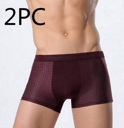 Ice silk men's underwear mesh boxer - Fashion-booth