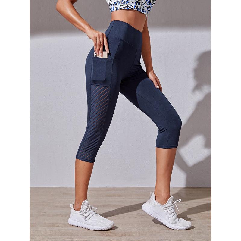 Pocket Slim Fit Cropped Yoga Pants Pocket Slim Fit Cropped Yoga Pants Fashion-booth