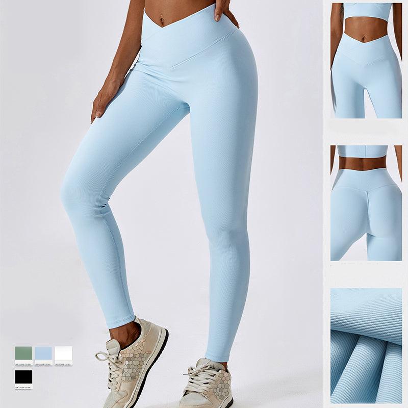 Cross High Waist Tight Thread Hip Raise Yoga Pants Cross High Waist Tight Thread Hip Raise Yoga Pants Fashion-booth