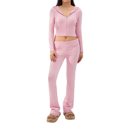 Knitted Hooded Suits Women&