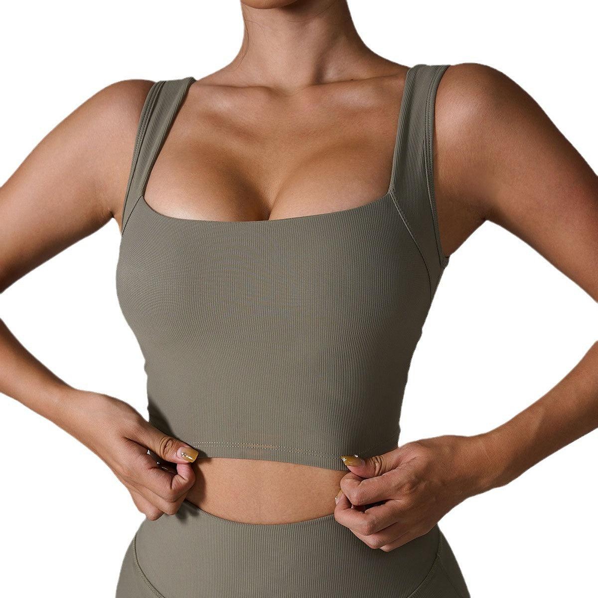 Quick-drying Fitness Vest One-piece Back Hollow Shockproof Yoga Clothe Quick-drying Fitness Vest Fashion-booth