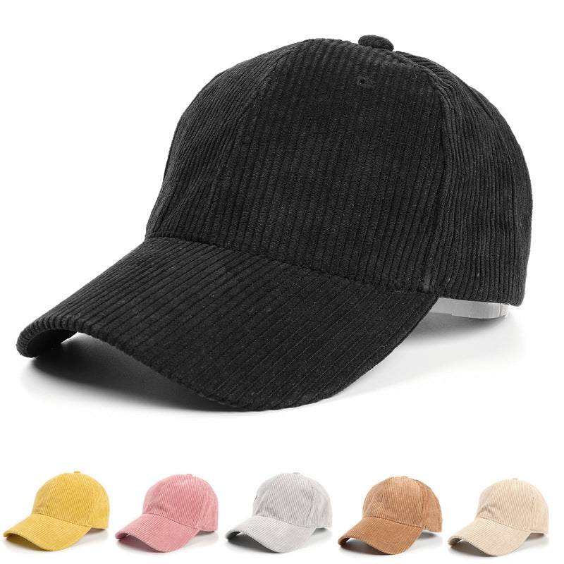 All-Match Pure Corduroy Baseball Caps For Men And Women -Match Pure Corduroy Baseball Caps Fashion-booth