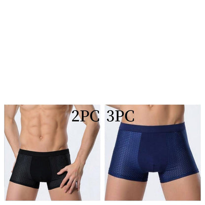 Ice silk men's underwear mesh boxer - Fashion-booth