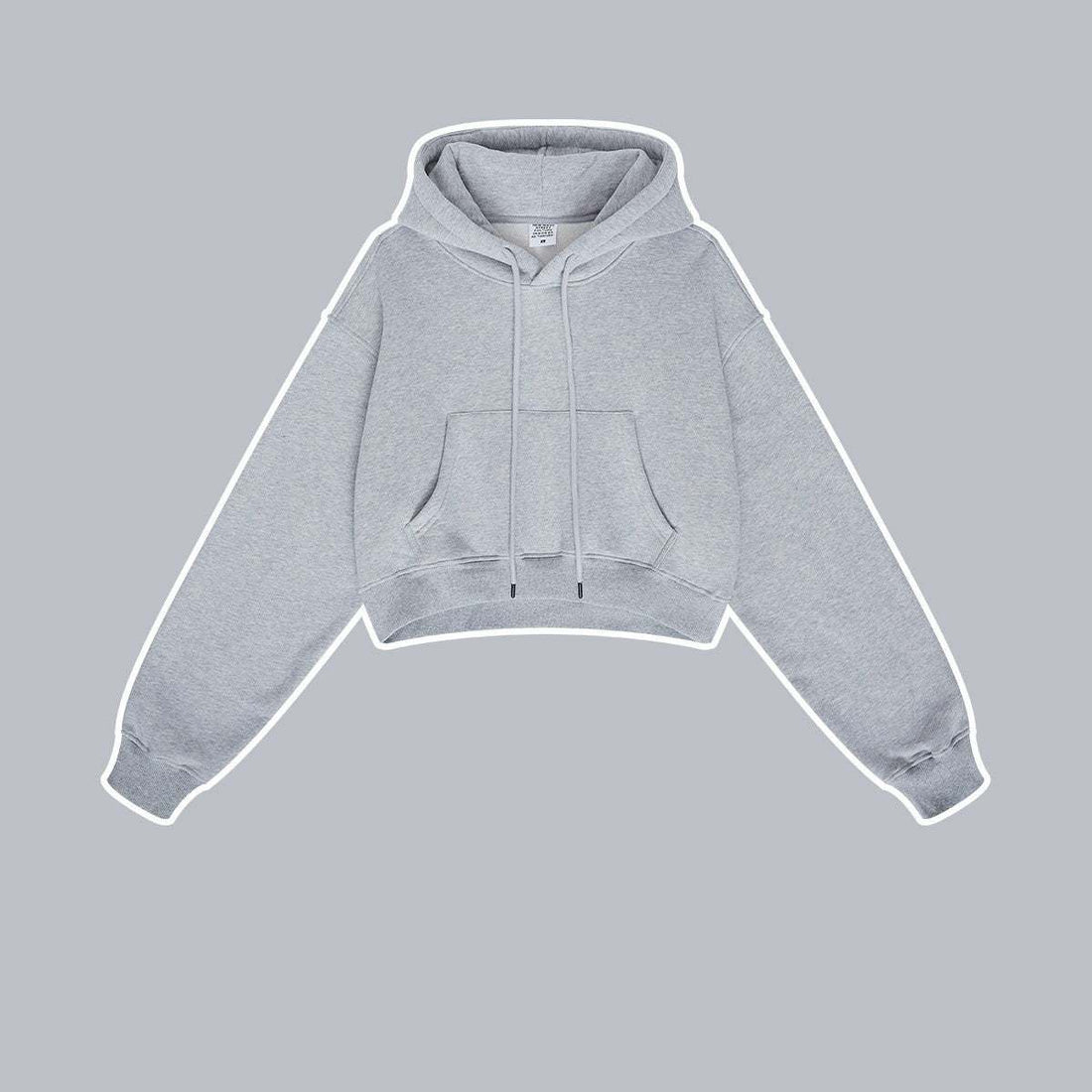 Thickened And Padded Hooded Solid Color Sweater Padded Hooded Solid Color Sweater Fashion-booth