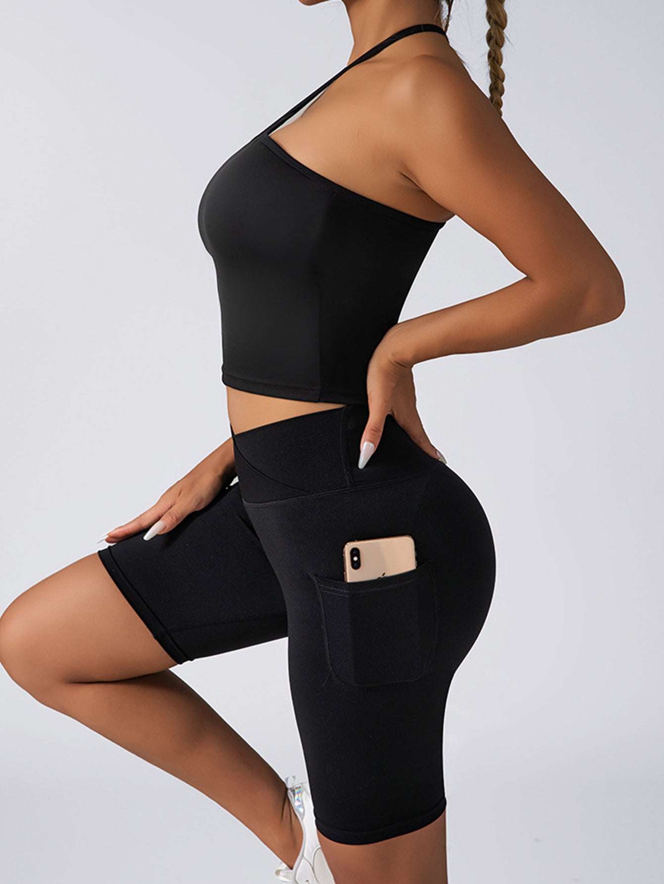 Womens Two Piece Lounge Short Sets Casual Spring Outfits With Pockets - Fashion-booth