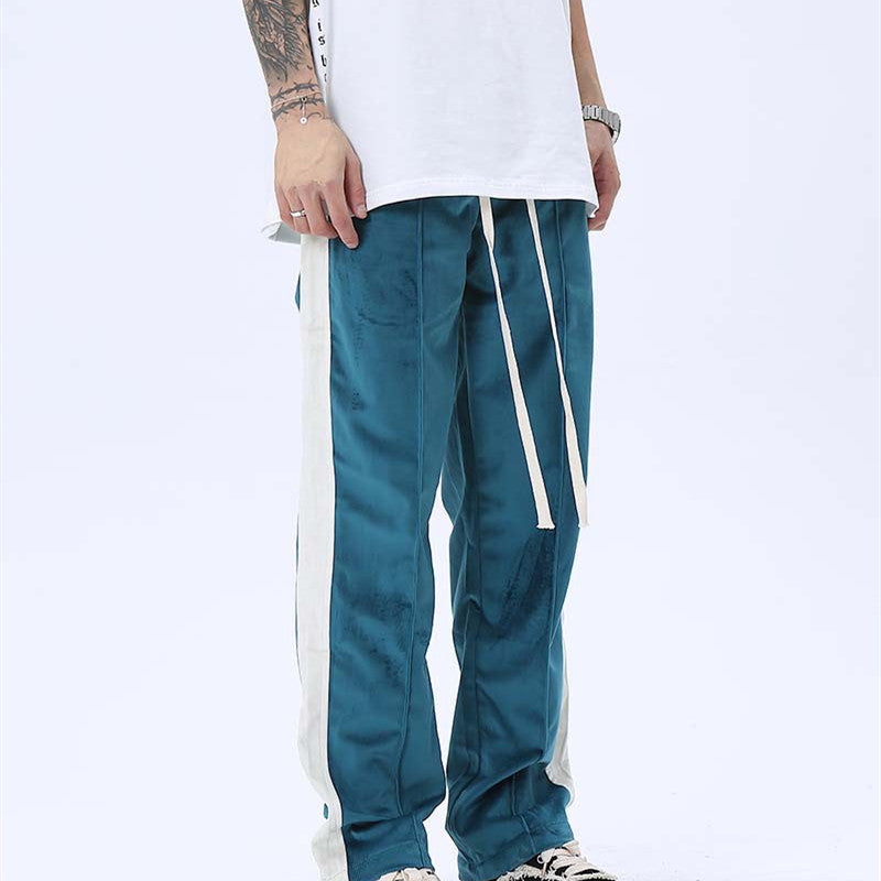 Mens Loose-fitting Casual Retro Clash Pants Mens Loose-fitting Casual Retro Clash Pants Fashion-booth