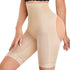 Body shaping butt-lift underwear with hollow design in skin color.