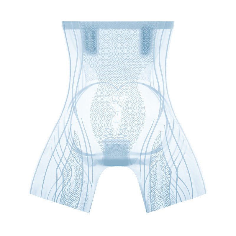 Body shaping butt-lift underwear seamless in sky blue color.