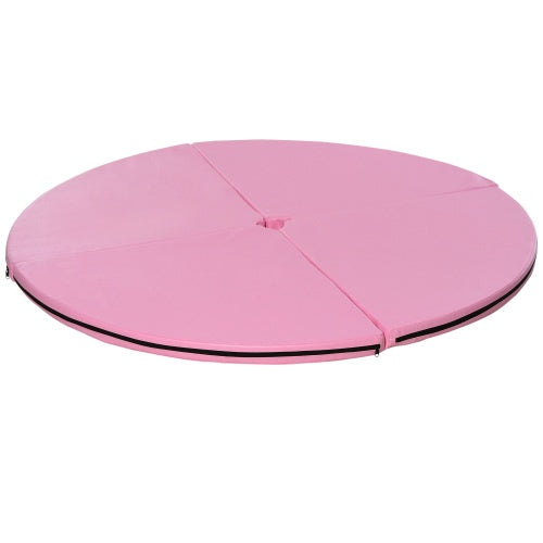 Soozier Pole Dance Mat, 2T X 5W Folding Pole Dance Mat For Home, Lightweight And Foldable, Pink - Fashion-booth