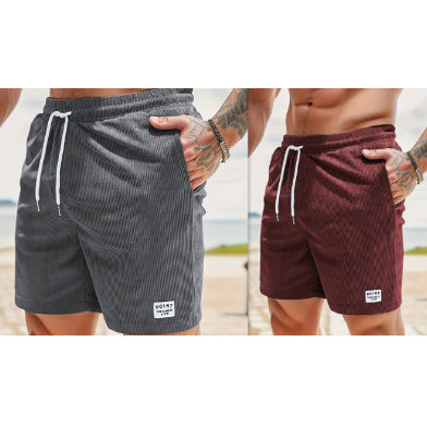 Lace-up Drawstring Shorts Summer Corduroy Sports Short Pants Mens Clot Drawstring Shorts Summer Corduroy Sports Short Pants Mens Clothing Fashion-booth