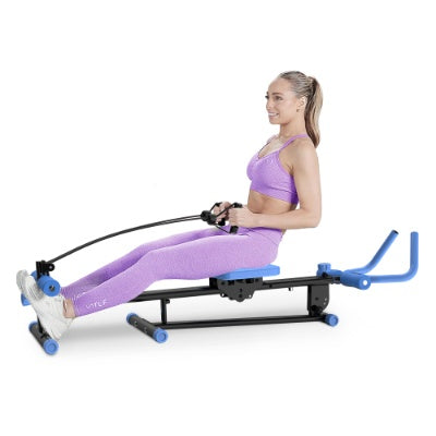 4-in-1 Ab Workout Exercise Equipment Rowing Machine Leg Press Machine Ab Glider Machine Roman Chair Fitness Equipment For Ab Workout Core Strength Training - Fashion-booth