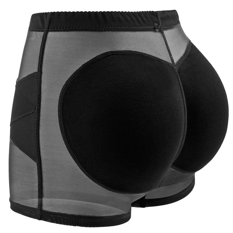 Ladies body shapers butt lift tummy control panties in black.