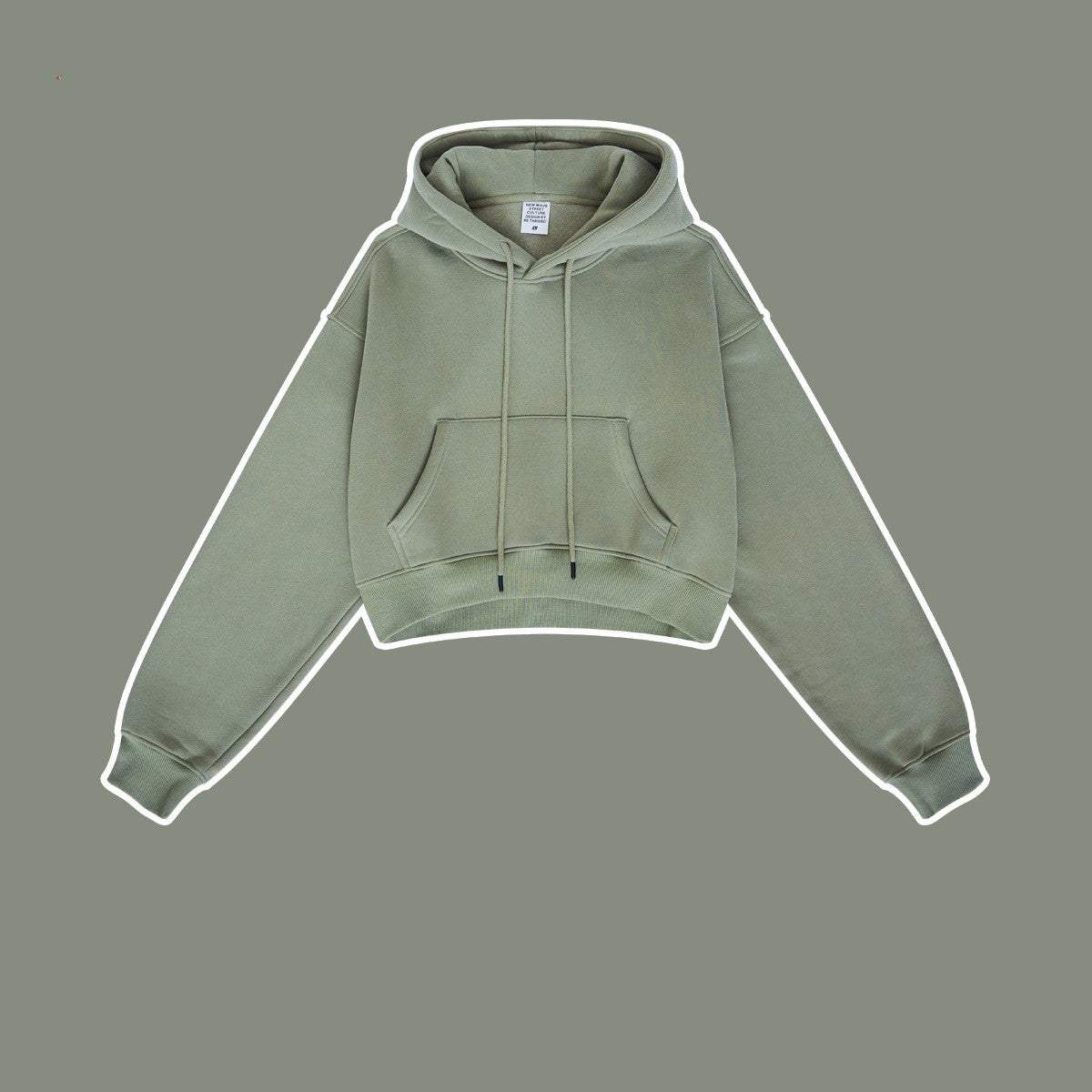 Thickened And Padded Hooded Solid Color Sweater Padded Hooded Solid Color Sweater Fashion-booth