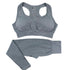 2PCS Yoga Set Women Vitality Seamless Gym Set High Waist Fitness Crop  2PCS Yoga Set Women Vitality Seamless Gym Set Fashion-booth