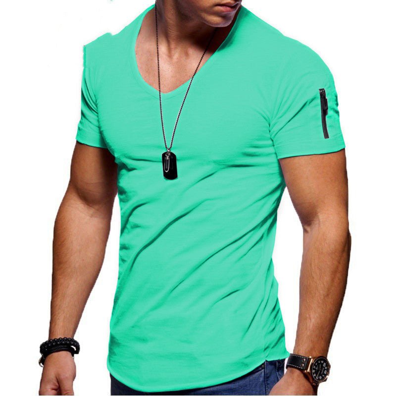 Men's Short Sleeve Cotton Casual T-shirt - Fashion-booth
