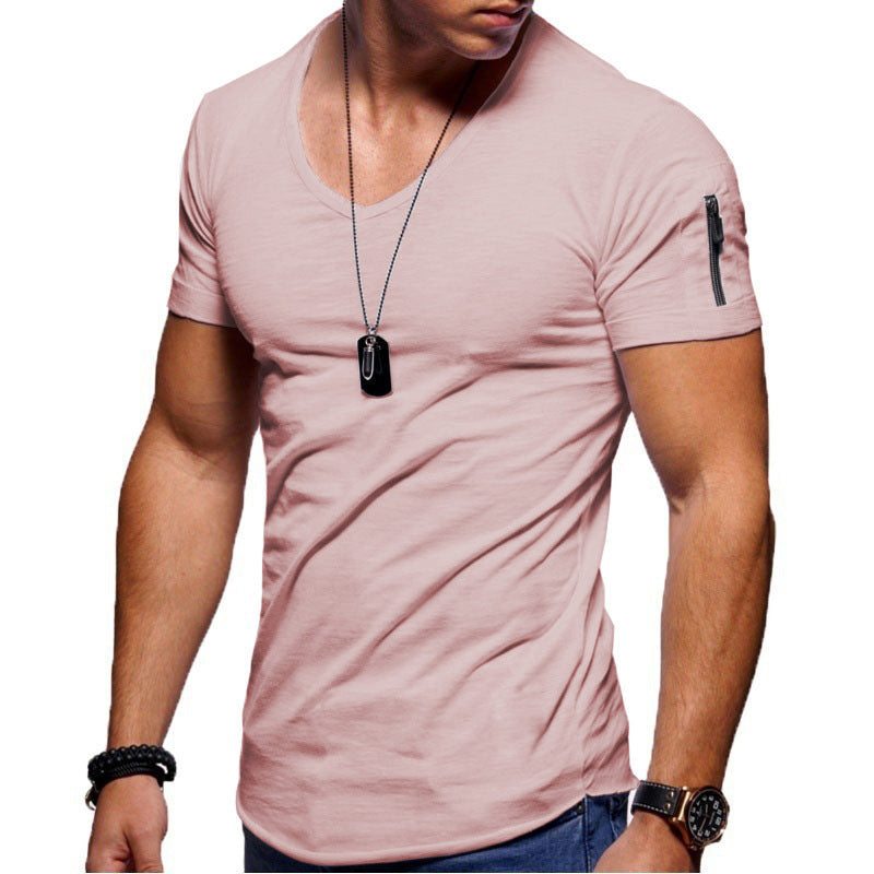 Men's Short Sleeve Cotton Casual T-shirt - Fashion-booth