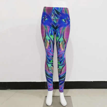 Colorful Sequin Print Gym High Waist Pants Colorful Sequin Print Gym High Waist Pants Fashion-booth