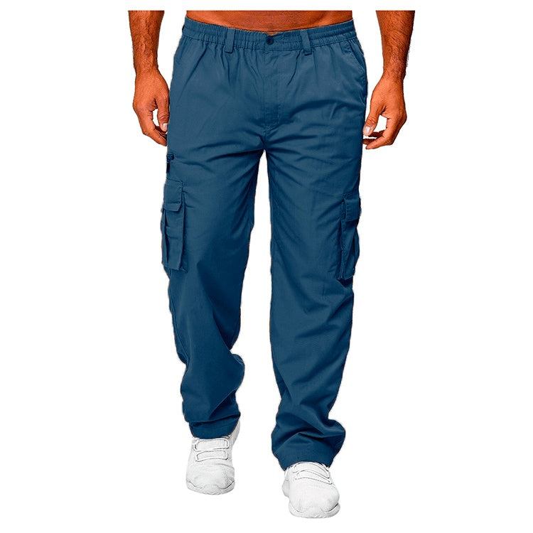 Men's Casual Multi-pocket Loose Straight Cargo Pants - Fashion-booth