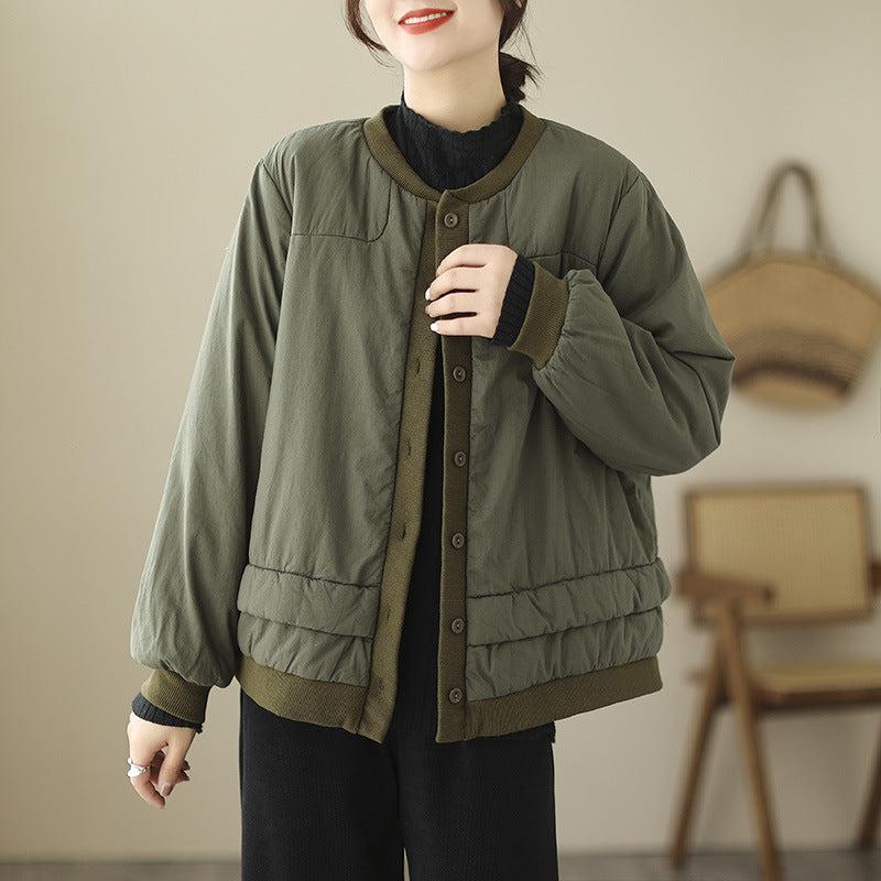 Retro Cotton Padded Thickened Cotton-padded Jacket Short Coat - Fashion-booth