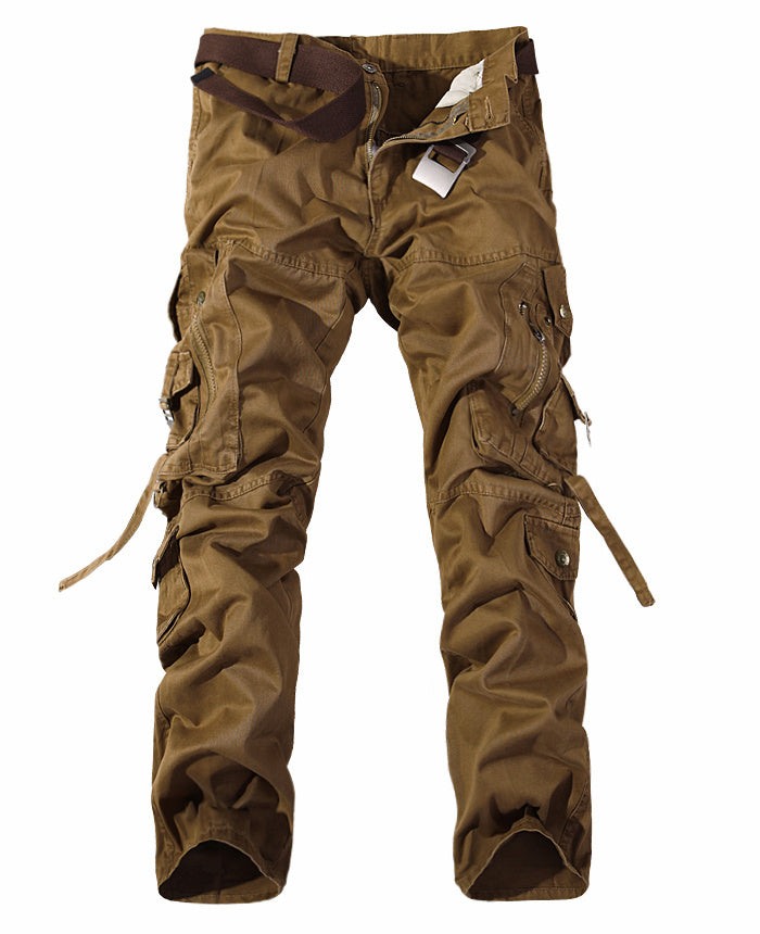 Men's Multi-pocket Cargo Pants Washed Hot Sale Cargo Pants - Fashion-booth