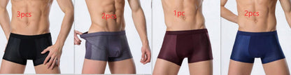 Ice silk men's underwear mesh boxer - Fashion-booth