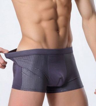 Ice silk men's underwear mesh boxer - Fashion-booth