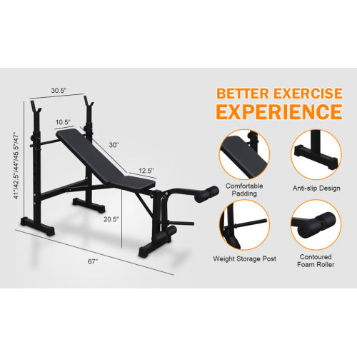 Weightlifting Bench, Bench Press Set With Squat And Bench - Fashion-booth