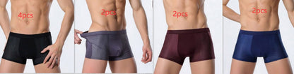 Ice silk men's underwear mesh boxer - Fashion-booth